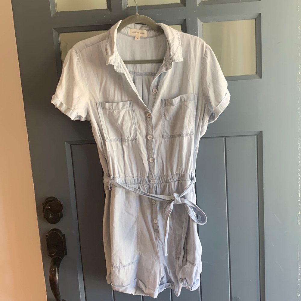 Cloth and stone utility romper